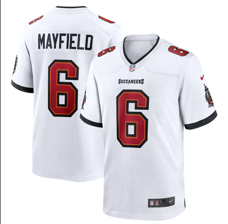 Men Tampa Bay Buccaneers #6 Baker Mayfield Nike white Game NFL Jersey
